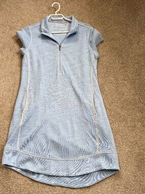 Tommy Bahama WOMENS TOBAGO BAY HALF-ZIP COLLARED DRESS